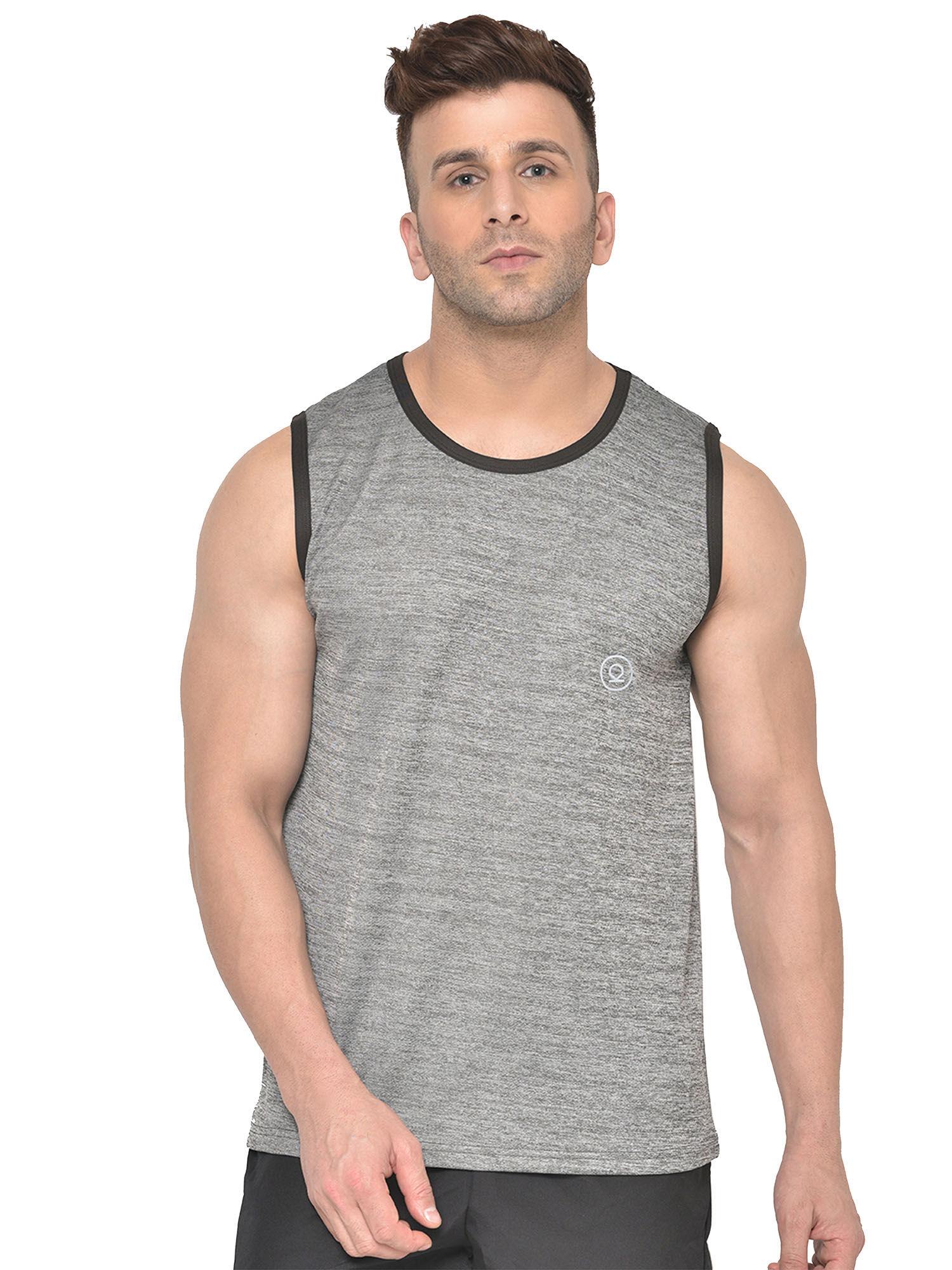 grey men gym tank tops grey