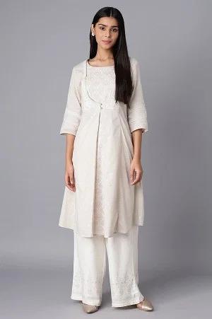 grey mock layer a-line kurta