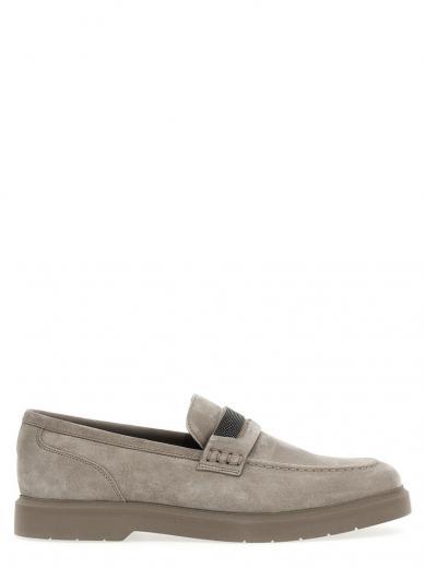 grey monile loafers