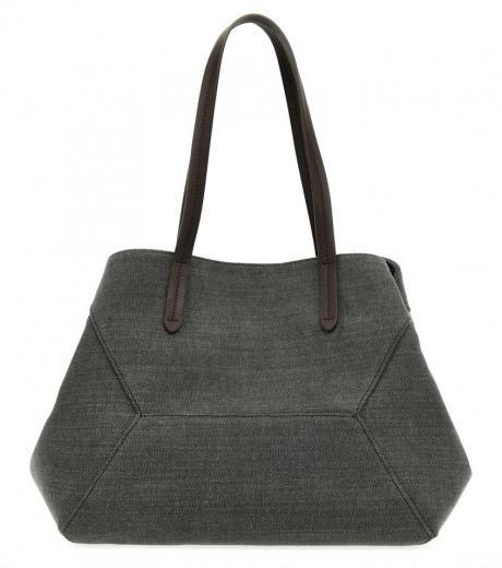 grey monile shopping bag