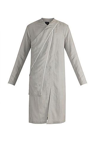 grey multi layered kurta