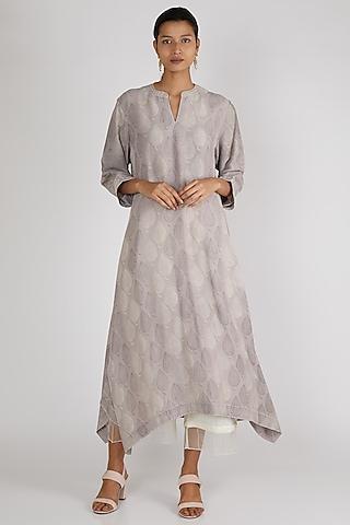 grey printed tunic