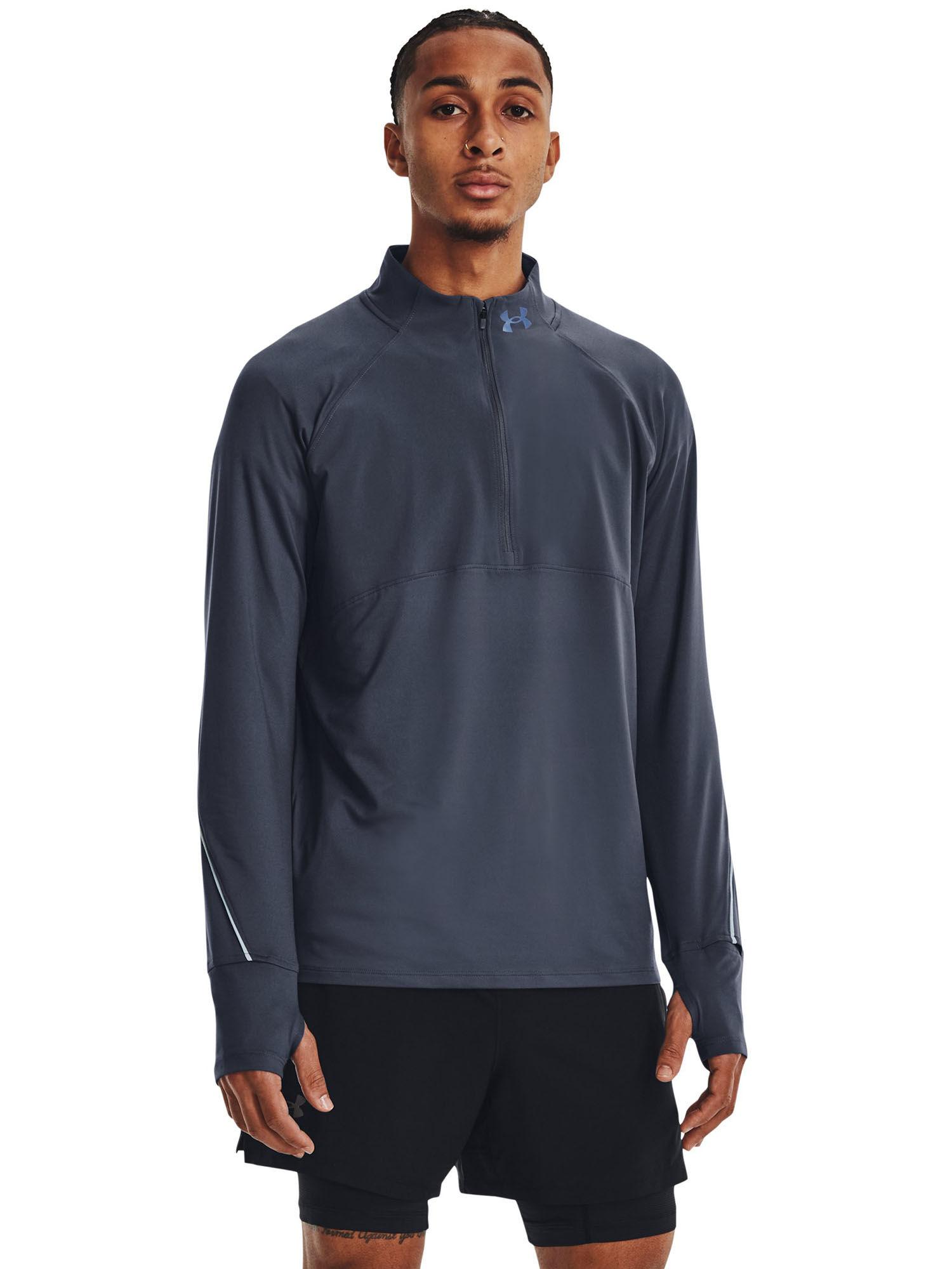 grey qlifier run 2.0 half zip sweatshirt