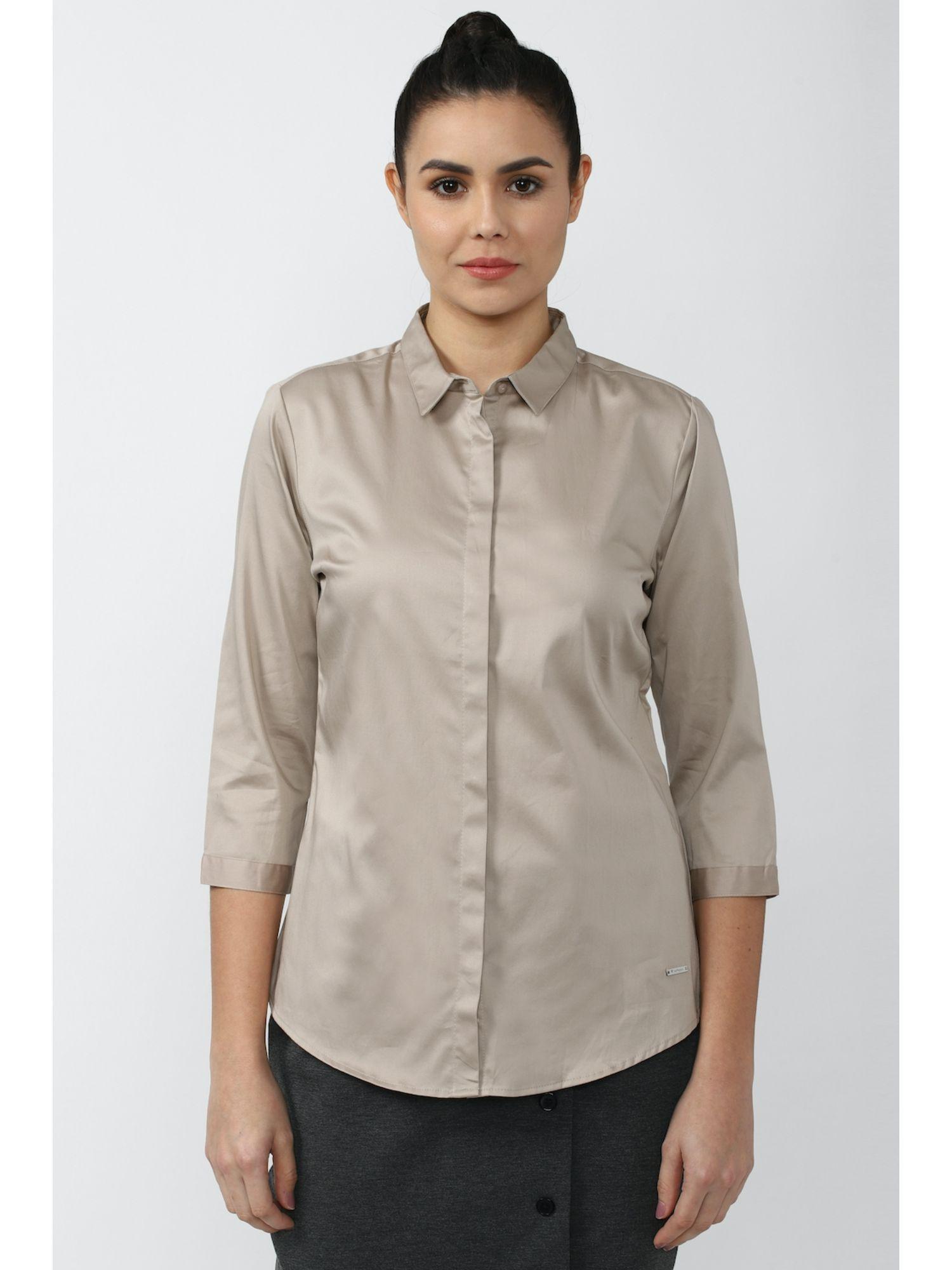 grey shirt solid-plain