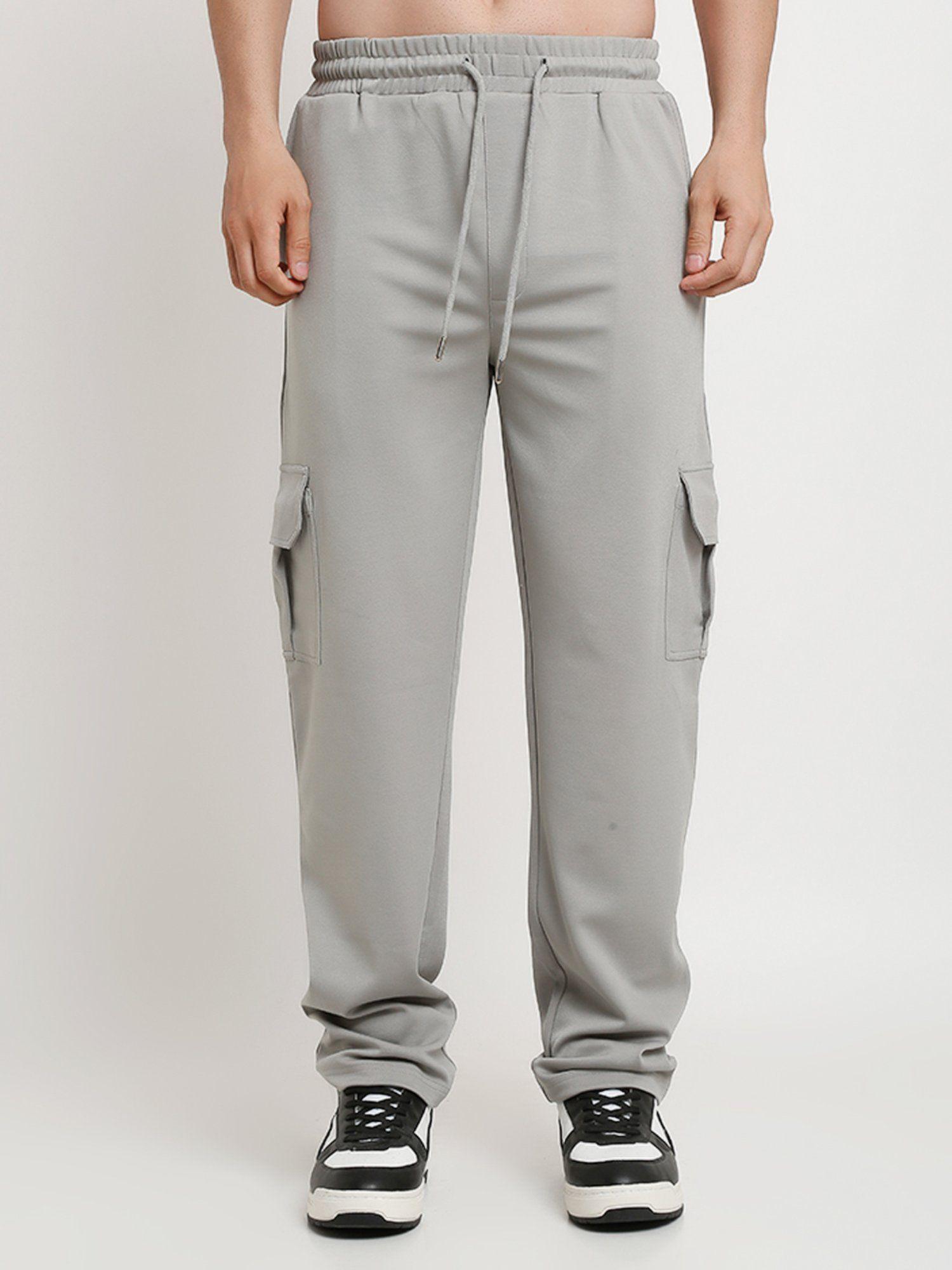 grey slim fit cargo pants