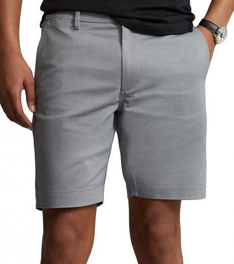 grey slim fit dobby shorts