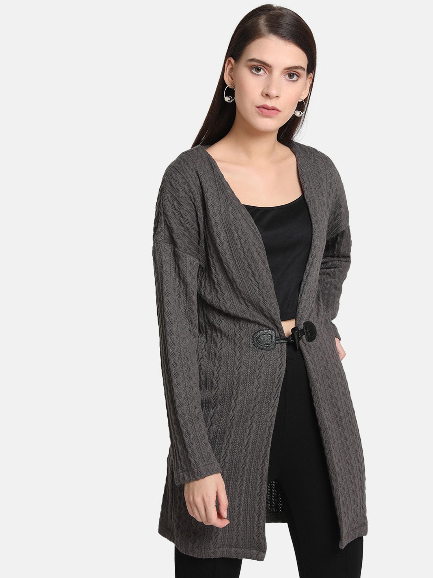 grey solid cape