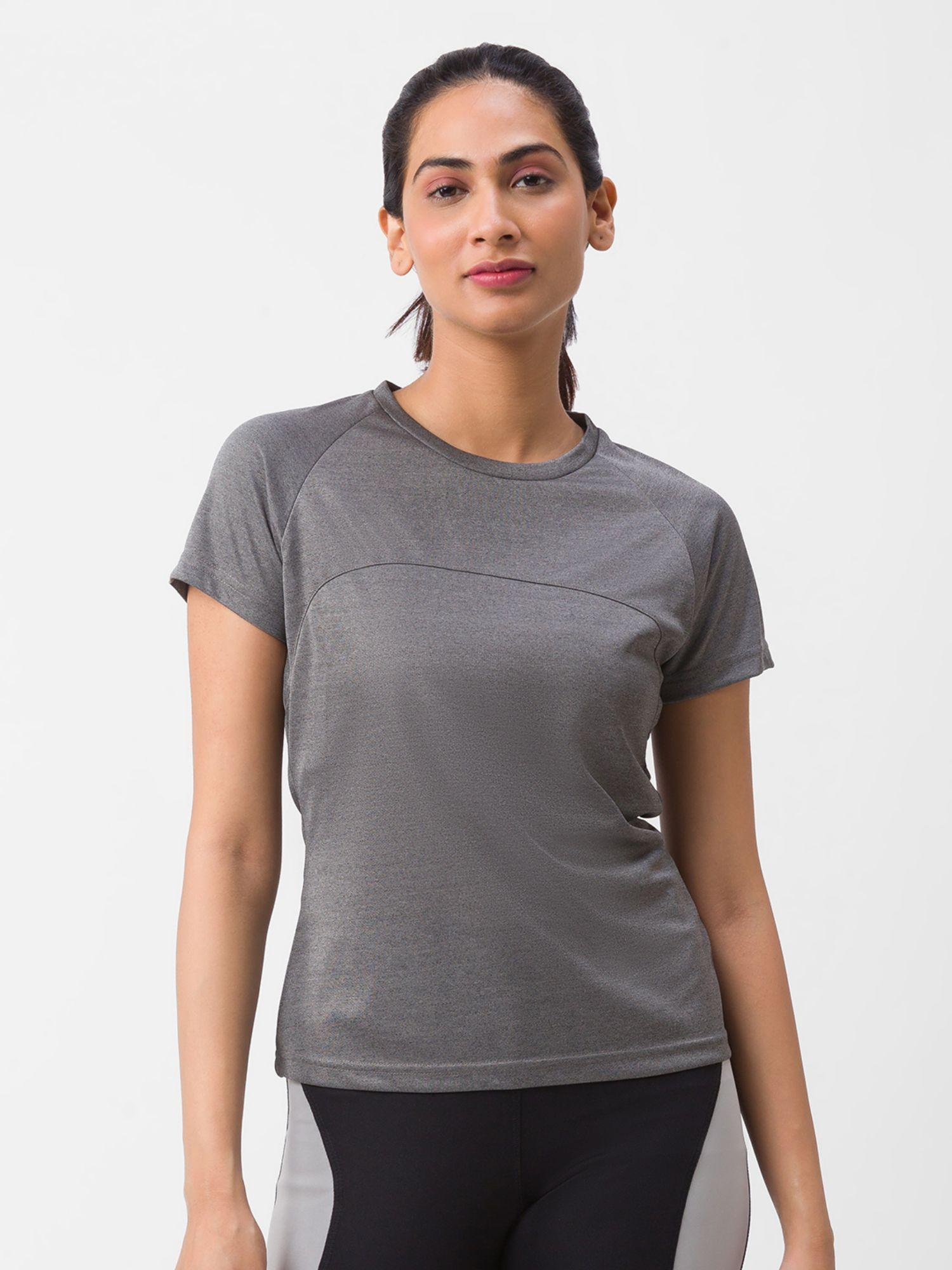 grey solid t-shirt