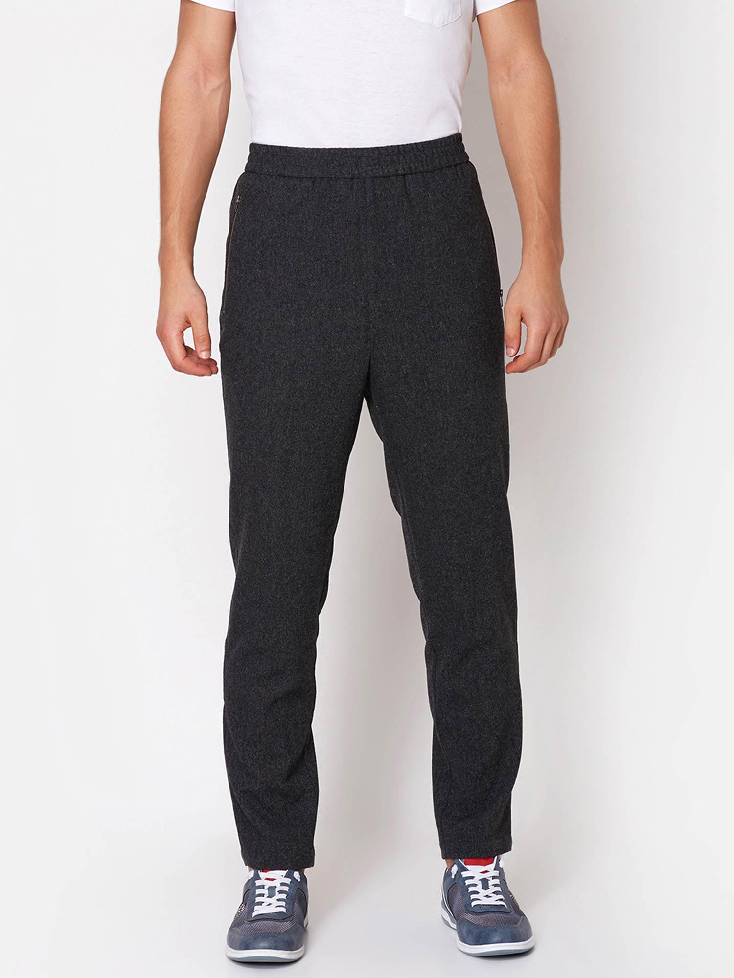 grey solid trackpant