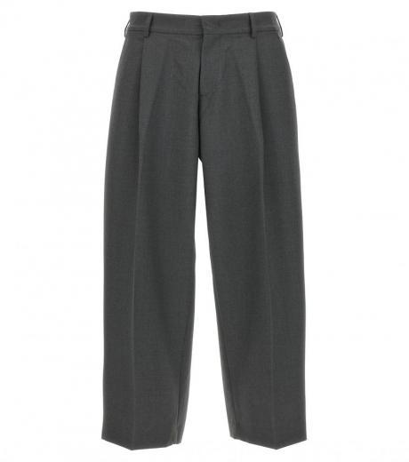 grey straight leg pants