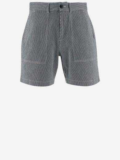 grey striped pattern shorts