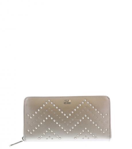 grey studded wallet