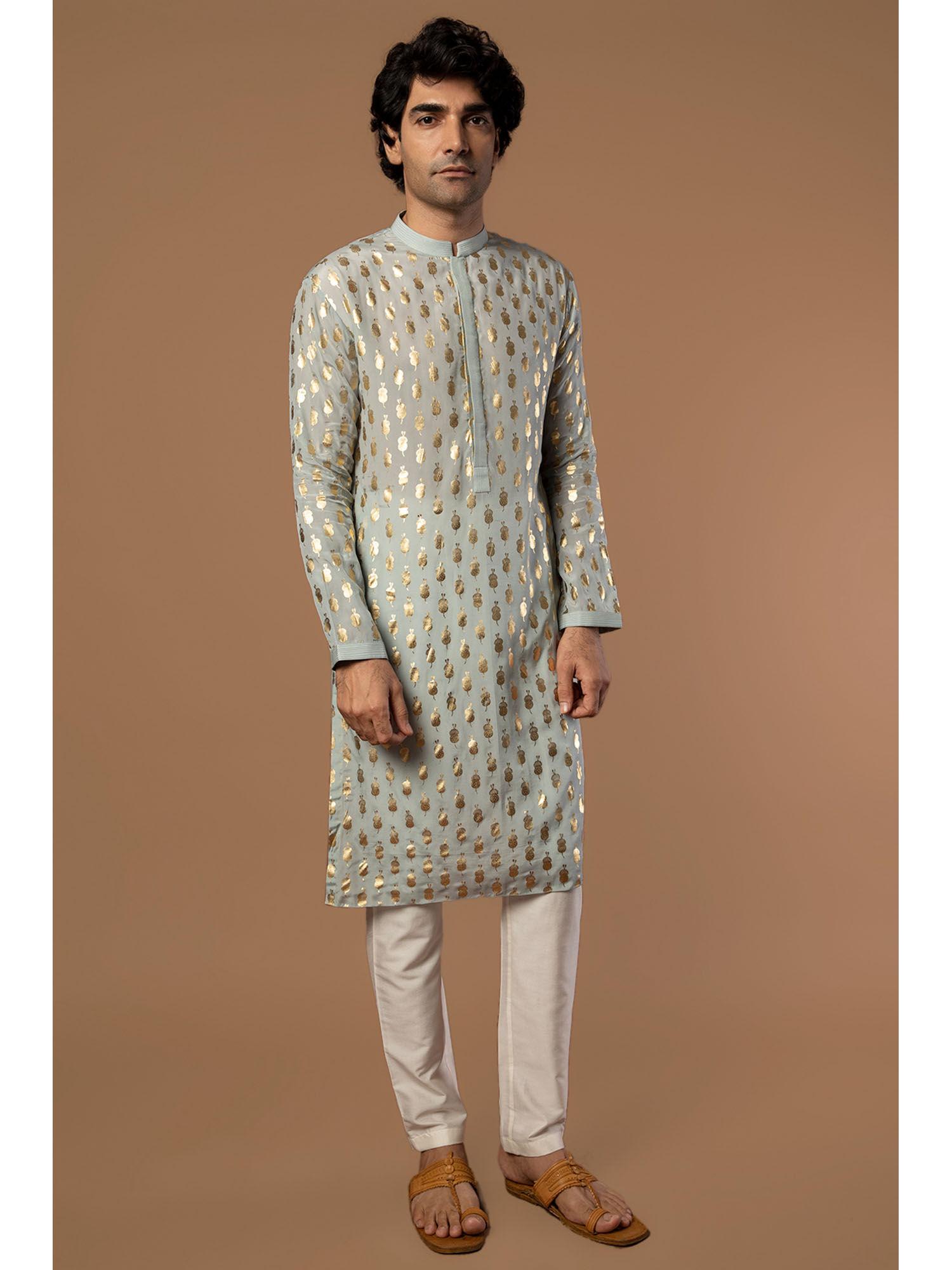 grey teardrop kurta