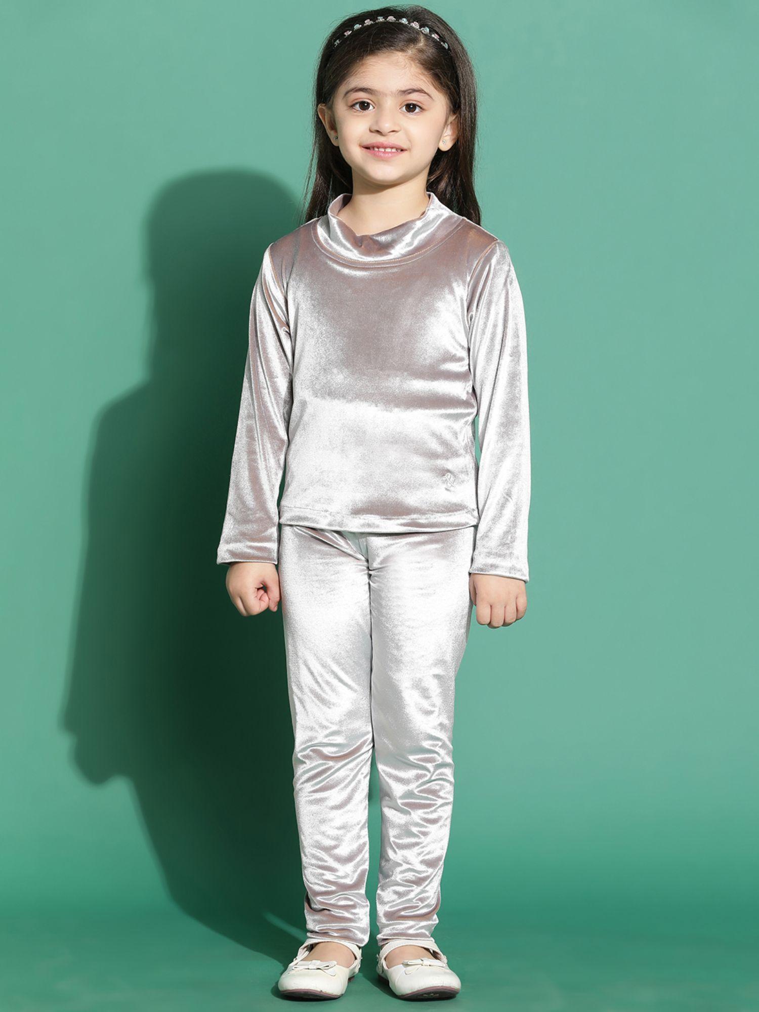 grey top and legging for girls (set of 2)