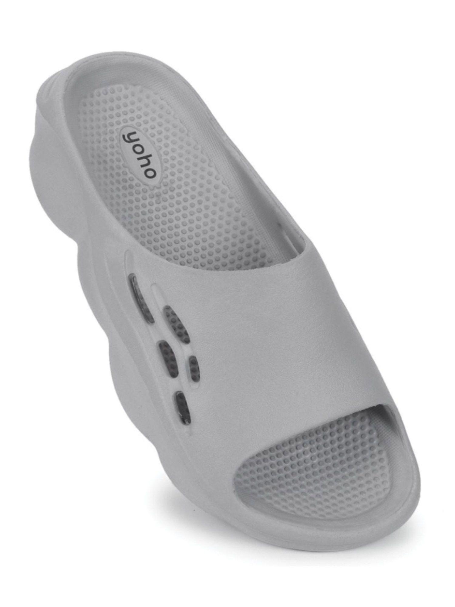 grey trending design anti-slip sole sweat free super flexible dolphy eva sliders