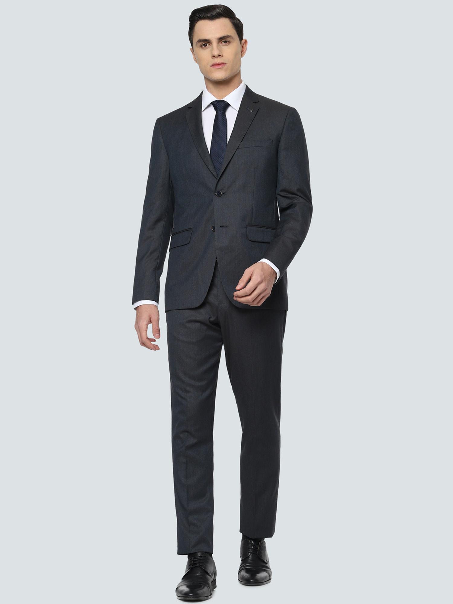 grey two piece suit (set of 2)