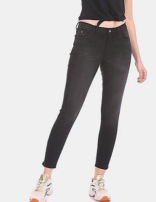 grey veronica skinny fit washed jeans