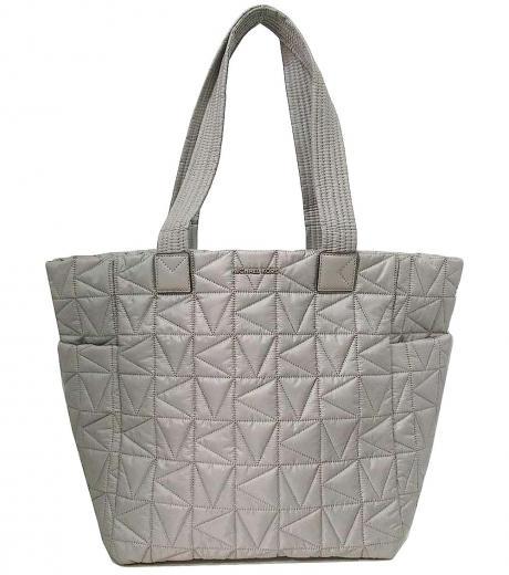 grey winnie quilted large tote