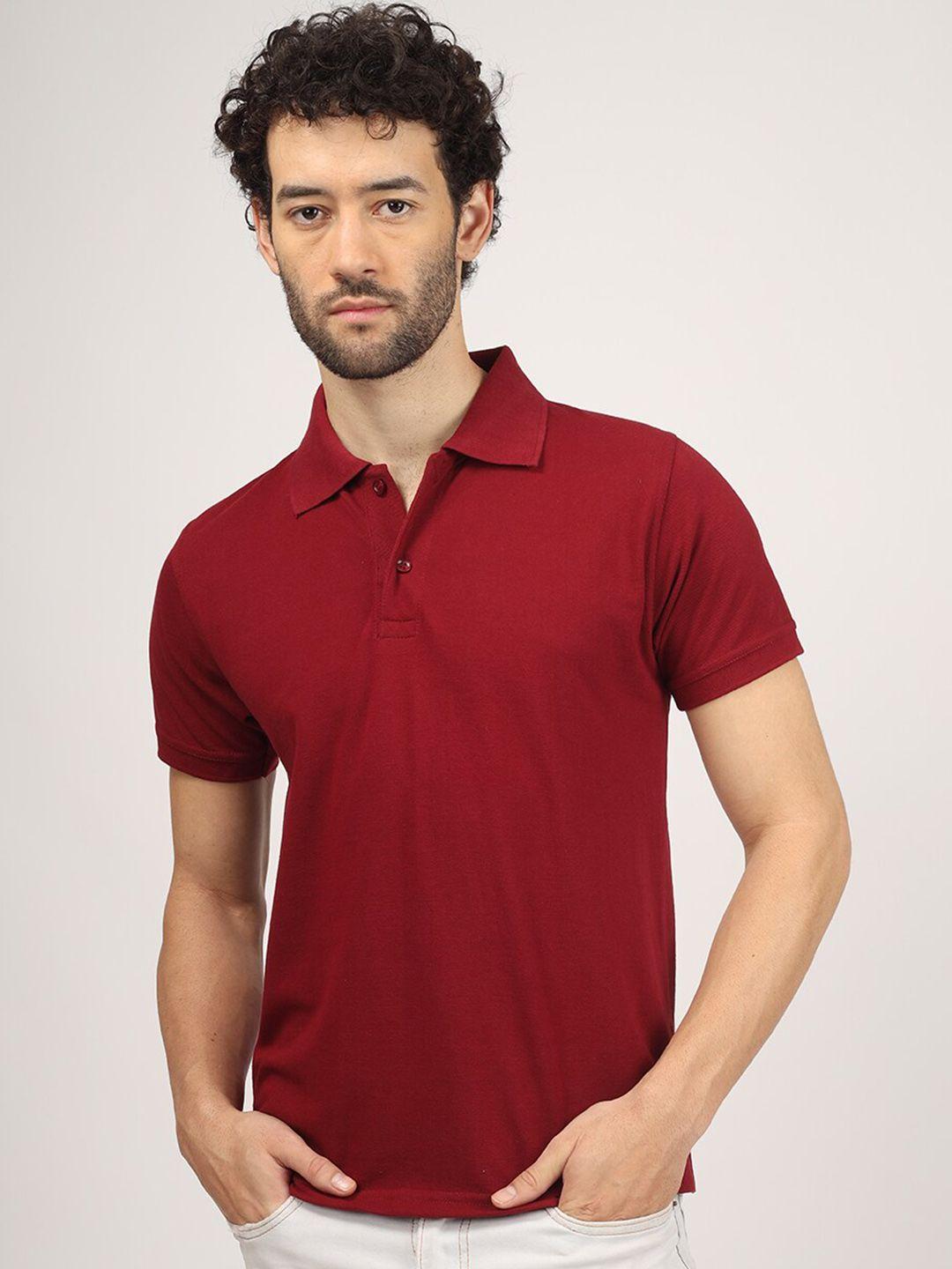 greylongg men red hooded pockets t-shirt