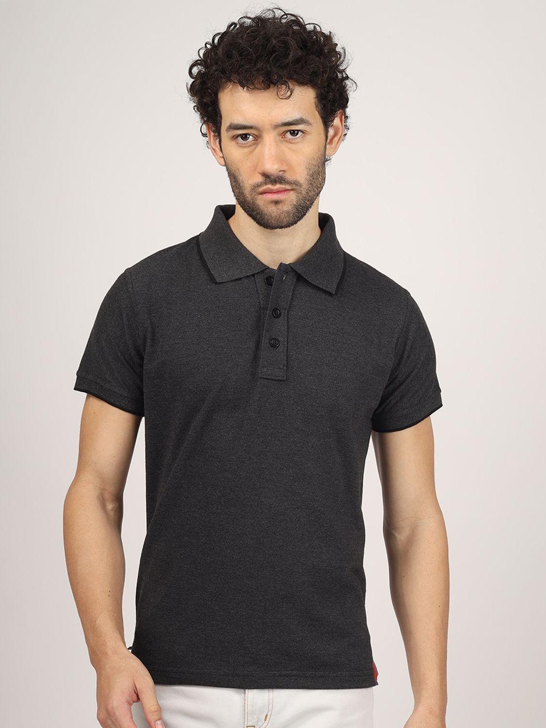 greylongg polo collar short sleeves t-shirt