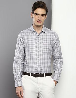 grid tattersall dobby shirt
