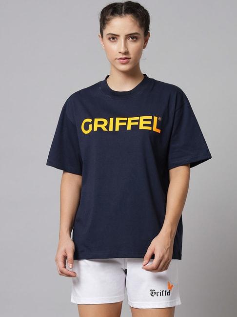 griffel navy printed t-shirt