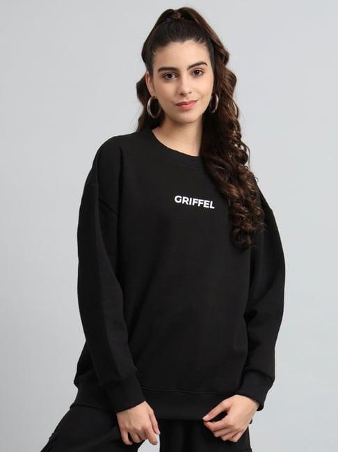 griffel black printed sweatshirt