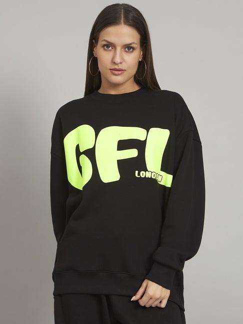 griffel black printed sweatshirt