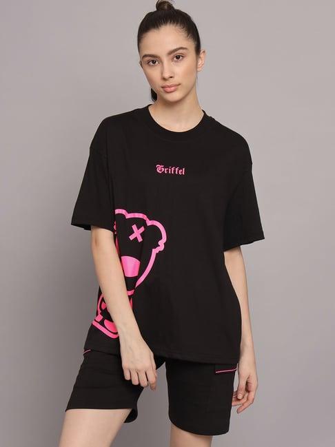 griffel black printed t-shirt