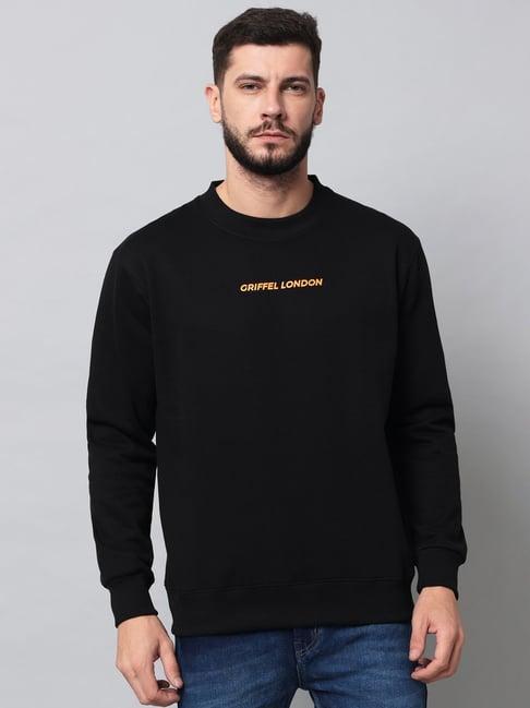 griffel black round neck sweatshirt
