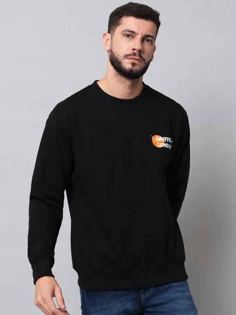 griffel black round neck sweatshirt