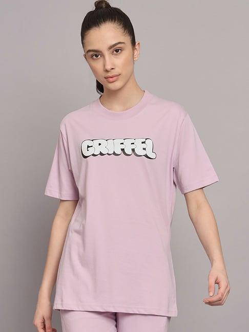 griffel light purple printed t-shirt