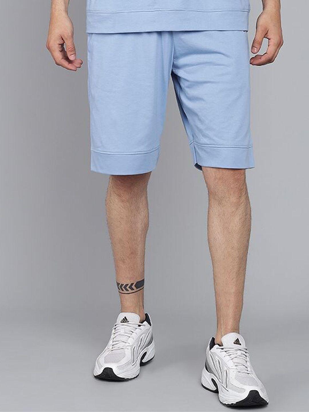 griffel men blue loose fit sports shorts