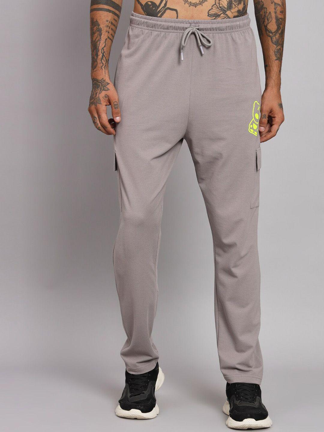 griffel men cotton relaxed-fit mid-rise track pants