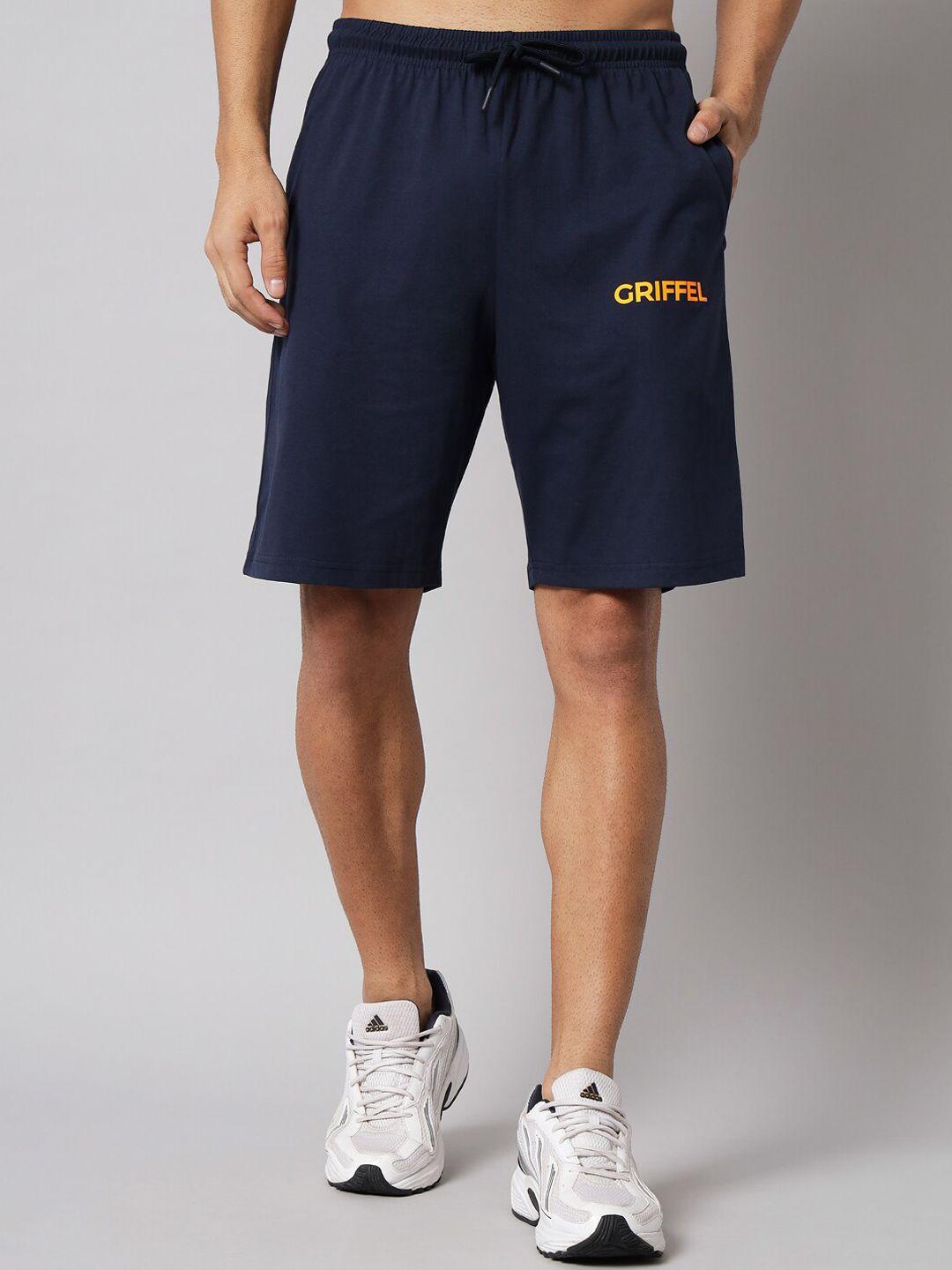 griffel men navy blue sports shorts