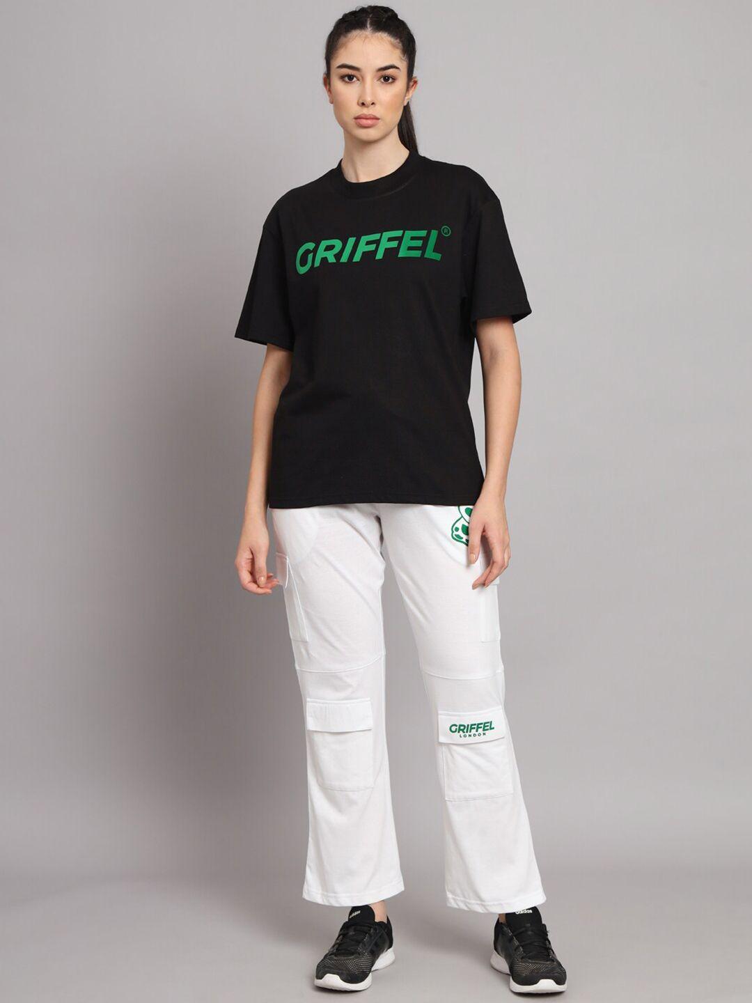griffel printed cotton t-shirt with track pants