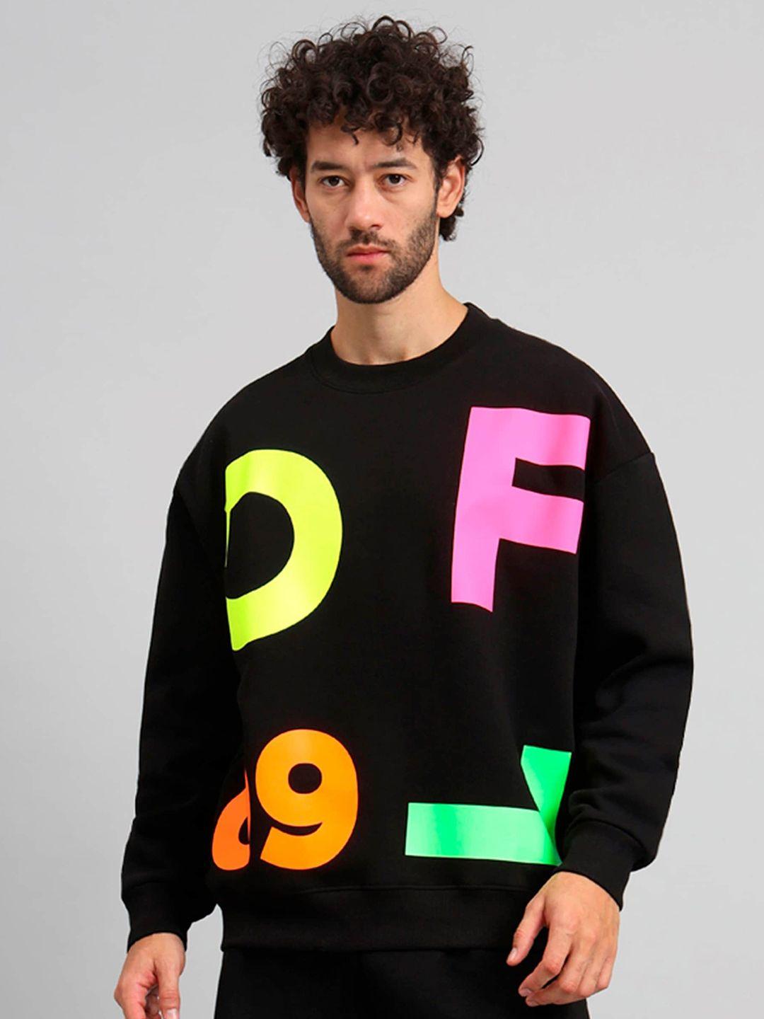 griffel typography printed pullover fleece sweatshirt