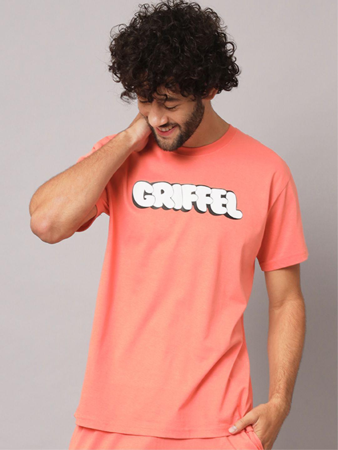 griffel typography printed pure cotton t-shirt