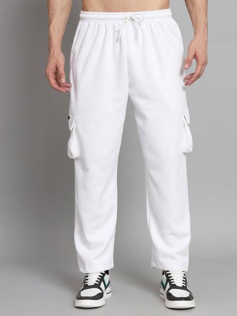 griffel white loose fit trackpants