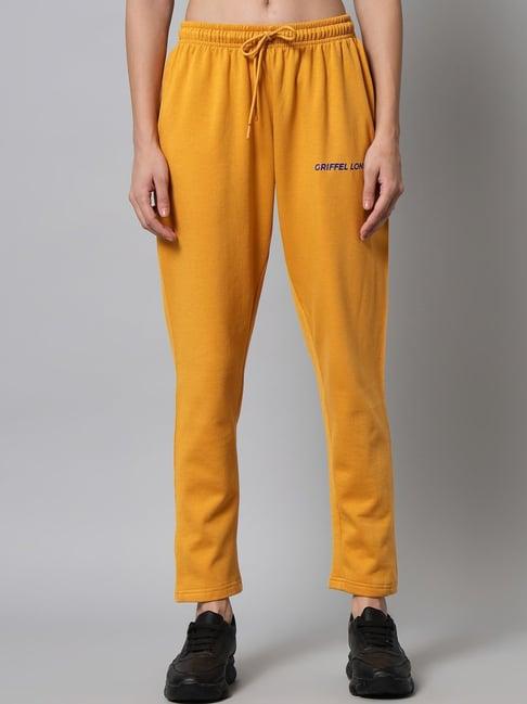 griffel yellow printed track pants