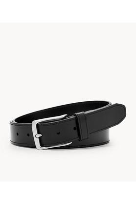 griffin leather mens casual single side belt - black