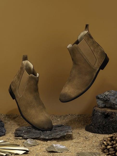 griffin men's corine tobacco camel chelsea boots
