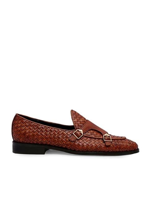 griffin men's fidji jedore brown monk shoes