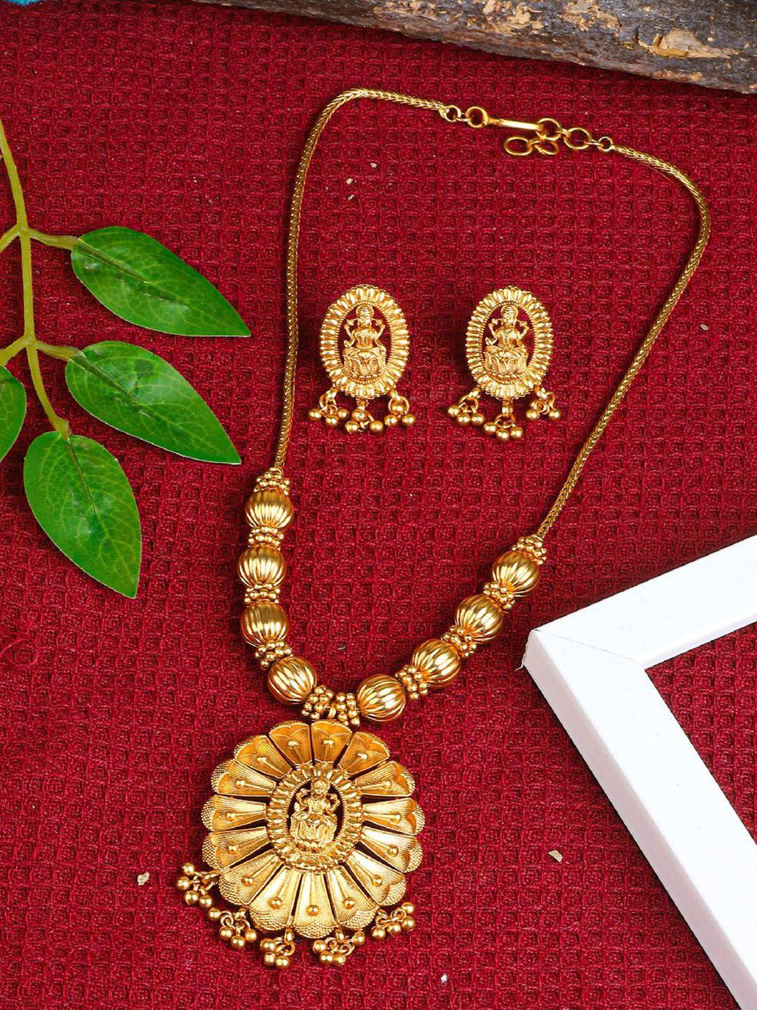 griiham gold-plated jewellery set