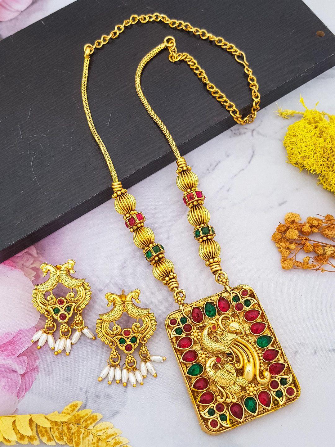 griiham gold-plated jewellery set