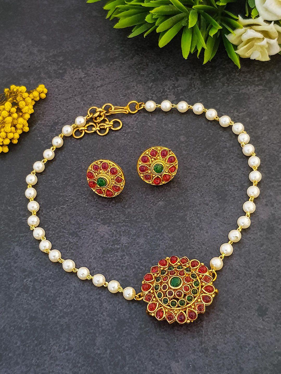 griiham gold-plated jewellery set