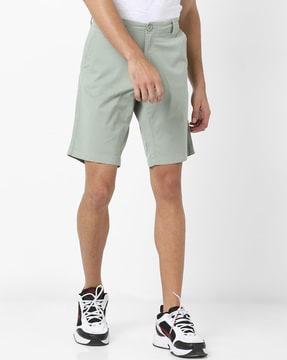 grimm mid-rise shorts with insert pockets