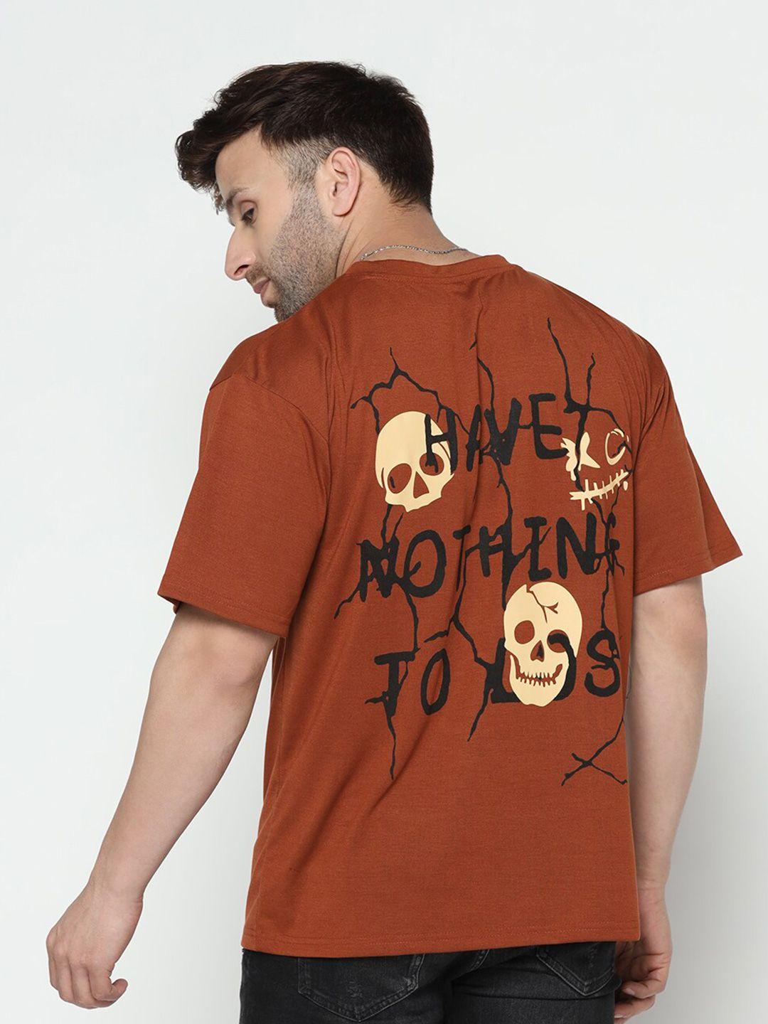 gritstones typography printed loose cotton t-shirt