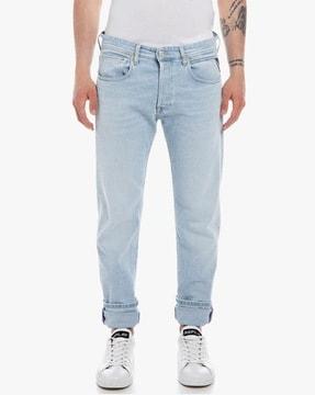 grover straight fit original light bleach wash jeans