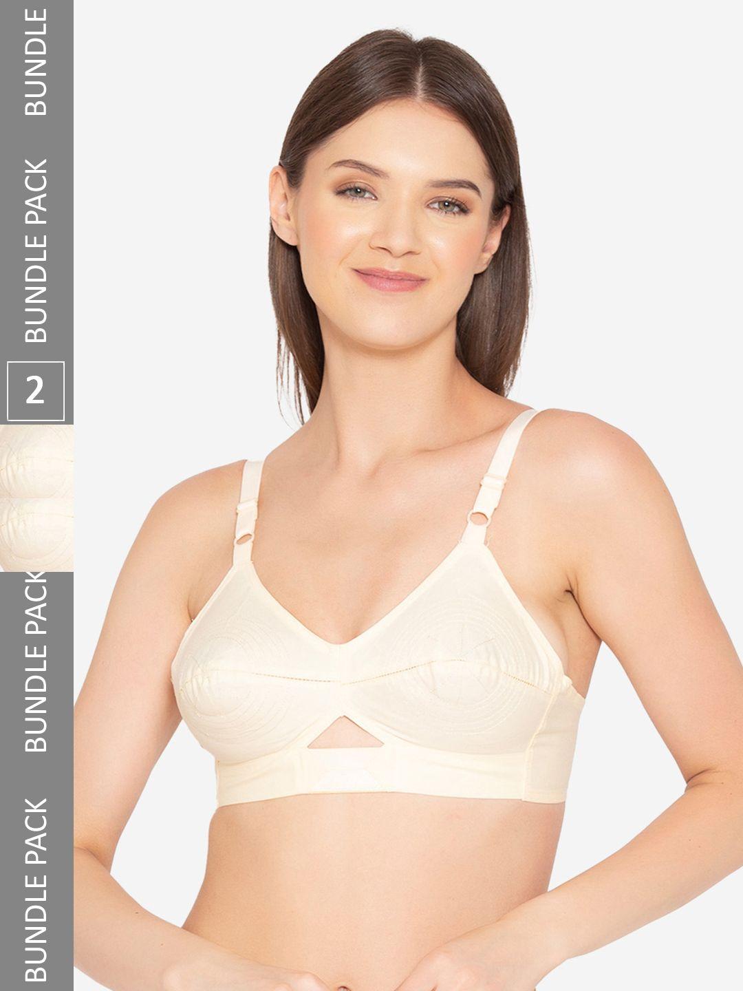 groversons paris beauty full coverage non-padded organic cotton bra